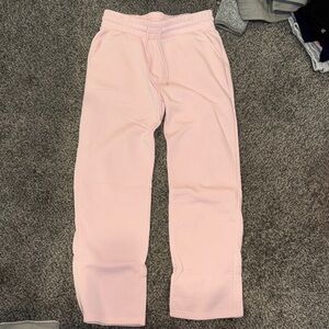 Wide Leg Pink Sweatpants